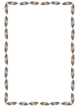 Decorative leaf border design suitable for crafts and projects in various styles and applications vector