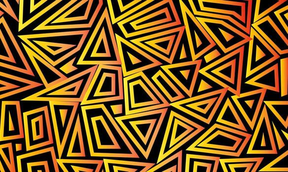 resumen triángulo modelo. oro lujo geométrico artístico antecedentes. vector