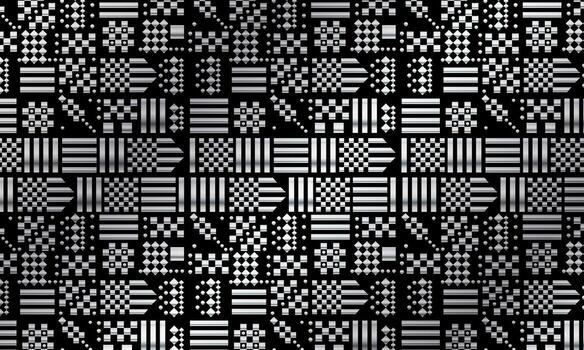 ikat étnico modelo antecedentes. negro y blanco retro resumen antecedentes. mínimo cultura antecedentes. vector