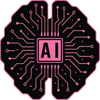 digital cerebro con ai chip, neural red circuito ilustración concepto representando máquina inteligencia, datos Procesando, y profundo aprendizaje vector