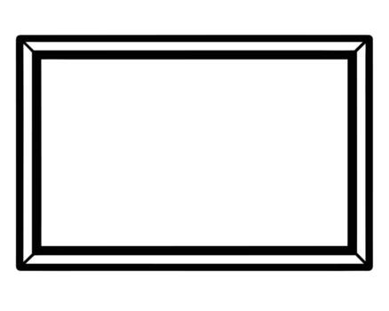 Simple Black Rectangular Frame, Clean Minimalist Design, Perfect for Mockups and Presentations, Modern and Elegant Border, Isolated on White Background vector