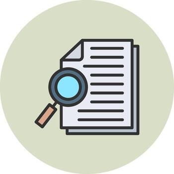 Research Color Block UI Badge vector