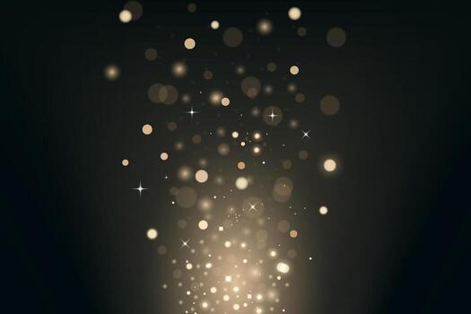 Bokeh light effect on dark background vector