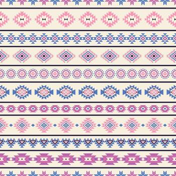 Tribal striped seamless pattern. Aztec geometric background. Can be used in textile design, web design for making of clothes, accessories, decorative paper, wrapping, envelope, backpacks, etc. vector