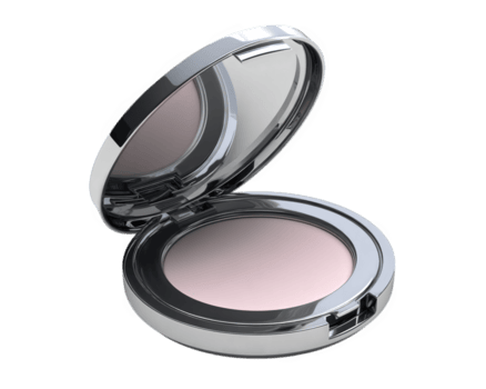 compatto polvere Astuccio con specchio, in mostra suo liscio superficie e elegante design. Questo bellezza accessorio è Perfetto per su partire toccare UPS, aggiungendo toccare di fascino per qualunque trucco routine png