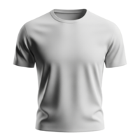 realista 3d hacer de un llanura blanco corto manga t camisa aislado en transparente antecedentes png