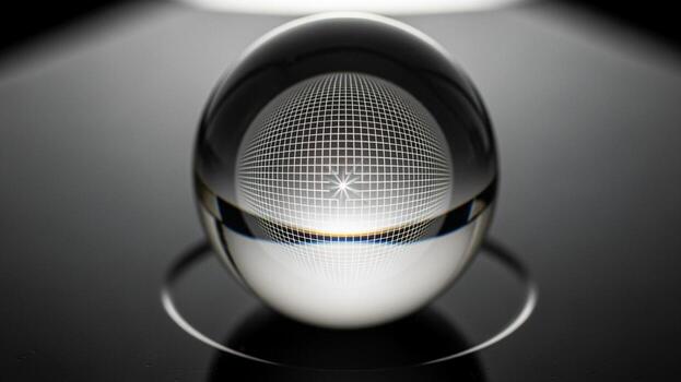 A shiny object with a hole in it photo