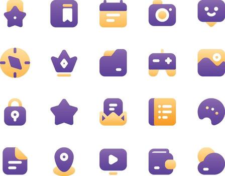 User Interface Gradient Icon vector