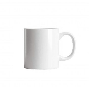 enkel vit keramisk råna visas på en transparent bakgrund, perfekt för visa upp beställnings- mönster eller branding begrepp png