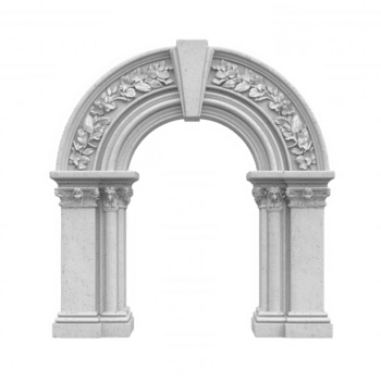 classico 3d icona architettonico elemento, Perfetto per aggiungendo un' toccare di eleganza e storia per visivo progetti, con floreale ornamenti e trasparente sfondo png