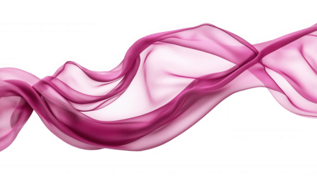morbido rosa evidenziazione fluente con elegante movimento, galleggiante senza peso contro traslucido sfondo, tessuto delicato struttura e grazioso drappeggio png
