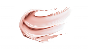 cremoso rosado cosmético textura arremolinándose, revelador sedoso Fundación con luminoso, elegante superficie destacando protección de la piel lujo png