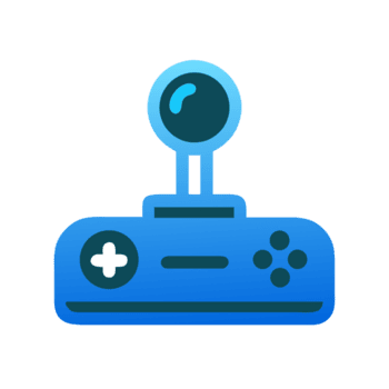 blå joystick med knappar och joystick isolerat på en transparent bakgrund kontrollant png