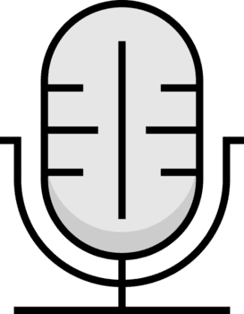 cinzento microfone vintage png