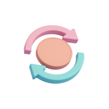 cirkulär rörelse grafisk element representerar respons slinga eller kontinuerlig bearbeta png