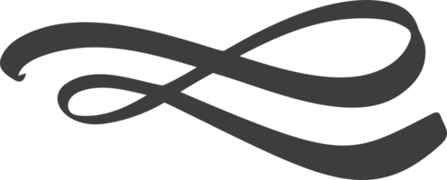 redemoinho linha. golpe e florescer sublinhado. mão desenhado swish e swoosh. caligráfico elegante vintage curvado rabisco. rabisco chique divisor png