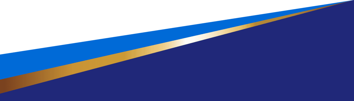 confine forma per bandiera design. blu intestazione sezione con d'oro linea. astratto parte inferiore per ragnatela pagina. curvo divisore modello. orizzontale ondulato separatore. png