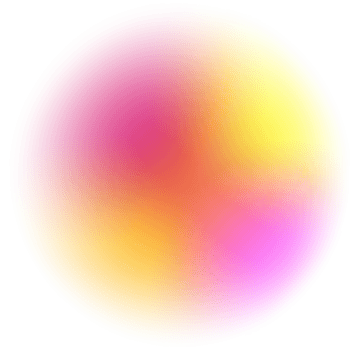 pendenza sfocato cerchio forma. rosa e giallo colorato fluido liquido elemento. morbido leggero olografico elemento. il giro macchia con neon aura per design. miscelato iridescente biologico bolla. png