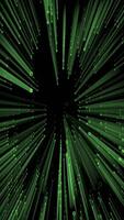 Green Binary Code Falling Down - Matrix Effect with Light Rays video