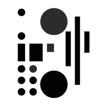 Abstract shapes create dynamic visual interest vector