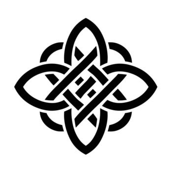 Symbol representing unity and eternity in design vector