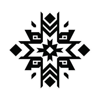 único dibujos animados navajo modelo con geométrico formas y agudo líneas para decorativo utilizar vector