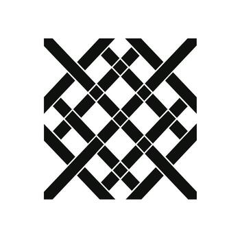 Interlacing Pattern Design Showcasing Intricate Geometric Shapes and Lines vector