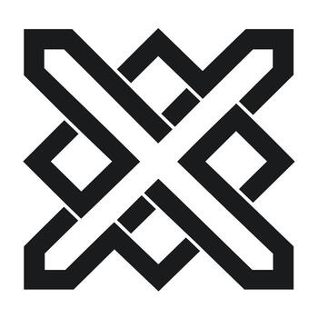 entrelazado modelo diseño exhibiendo geométrico formas y líneas en un moderno estilo vector