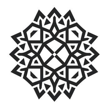 Intricate Laser Cut Design Inspired by Alhambra Architecture Highlighting Geometric Patterns vector