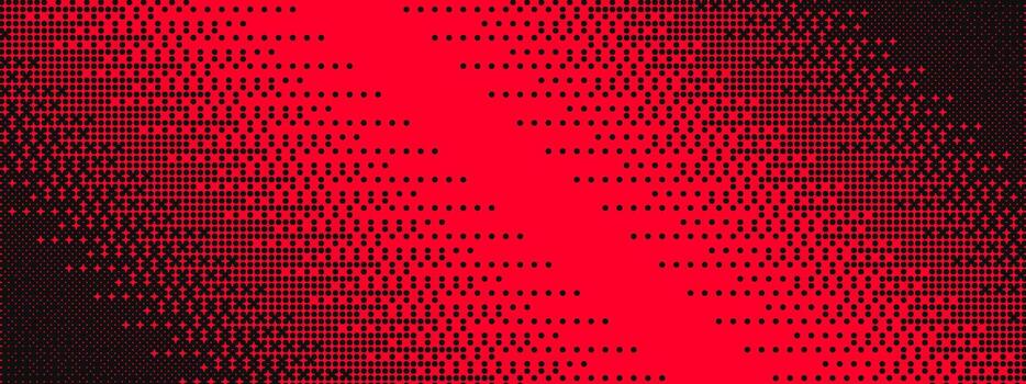 Años 80 estilo píxel modelo con rojo vacilar degradado y negro retro textura para juegos. ilustración vector