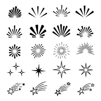 Art of collection of various speedometer and gauge designs isolated on a white background, showcasing different measurement scales and indicators vector