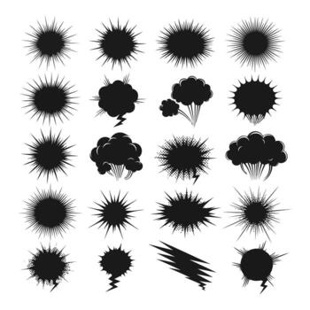 Art of collection of diverse male silhouettes engaged in various activities like reading books and using laptops, isolated on a clean white background vector