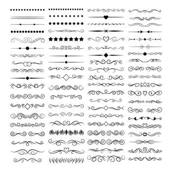 Art of collection of various black quotation marks isolated on white background, representing speech and text elements vector