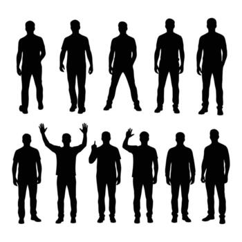 Arte de colección de varios negro flecha símbolos aislado en blanco fondo, representando dirección y navegación opciones vector