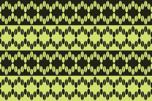 un negro y amarillo modelo con un zigzag diseño vector