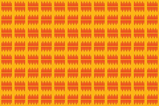 A yellow and orange pattern with a large number of squares vector