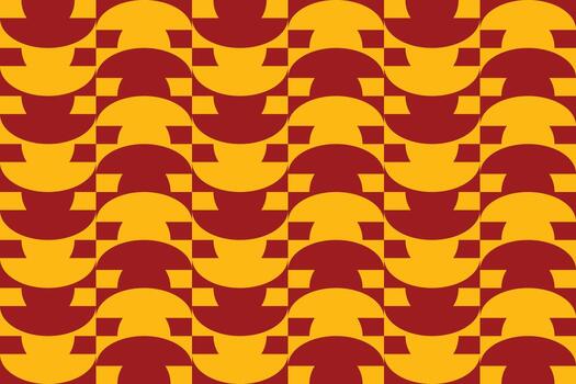 un rojo y amarillo modelo con un ola diseño vector