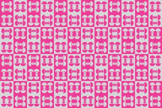 un rojo y blanco modelo con un grande número de círculos vector