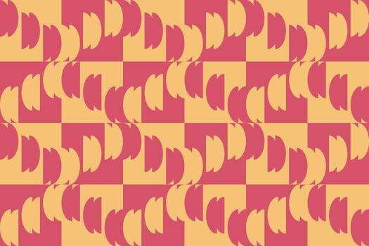 Abstract red and yellow checkered pattern vector