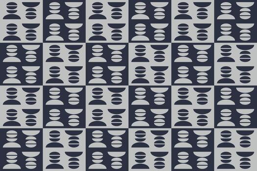 A gray pattern with many circles on it vector