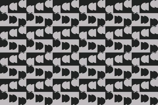 negro y blanco modelo con un grande número de círculos vector