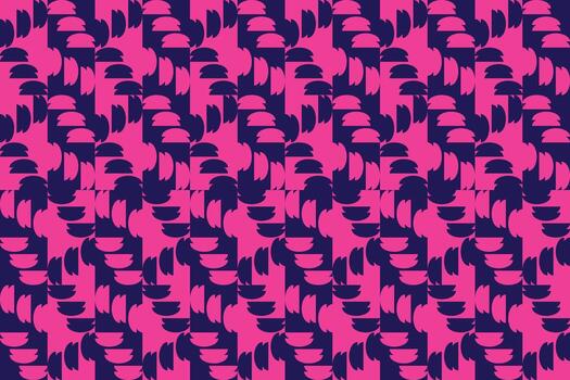 un rosado y azul modelo con un grande diseño vector