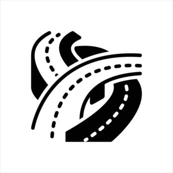 Solid icon infrastructure vector