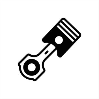 sólido icono pistón vector