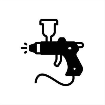 Solid icon painting-work vector