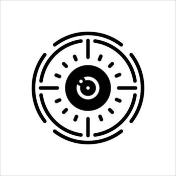 Solid icon sensor vector