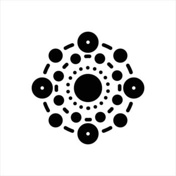 Solid connectivity icon vector