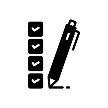 Solid icon validation vector