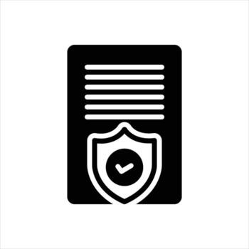 sólido icono consentimiento vector