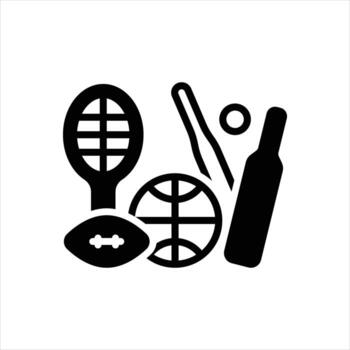 Solid icon sporting vector
